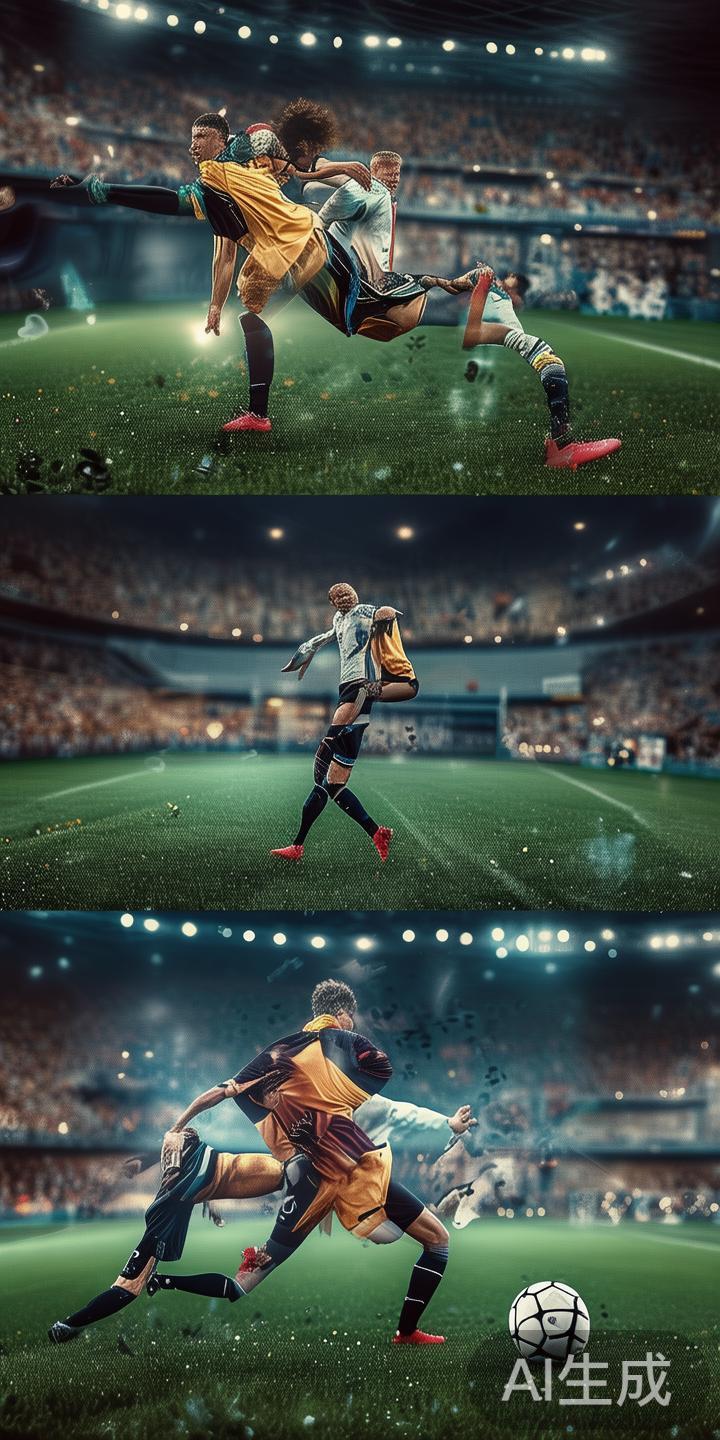 在激烈的体育比赛现场，每一个精彩瞬间都可能成为赛后